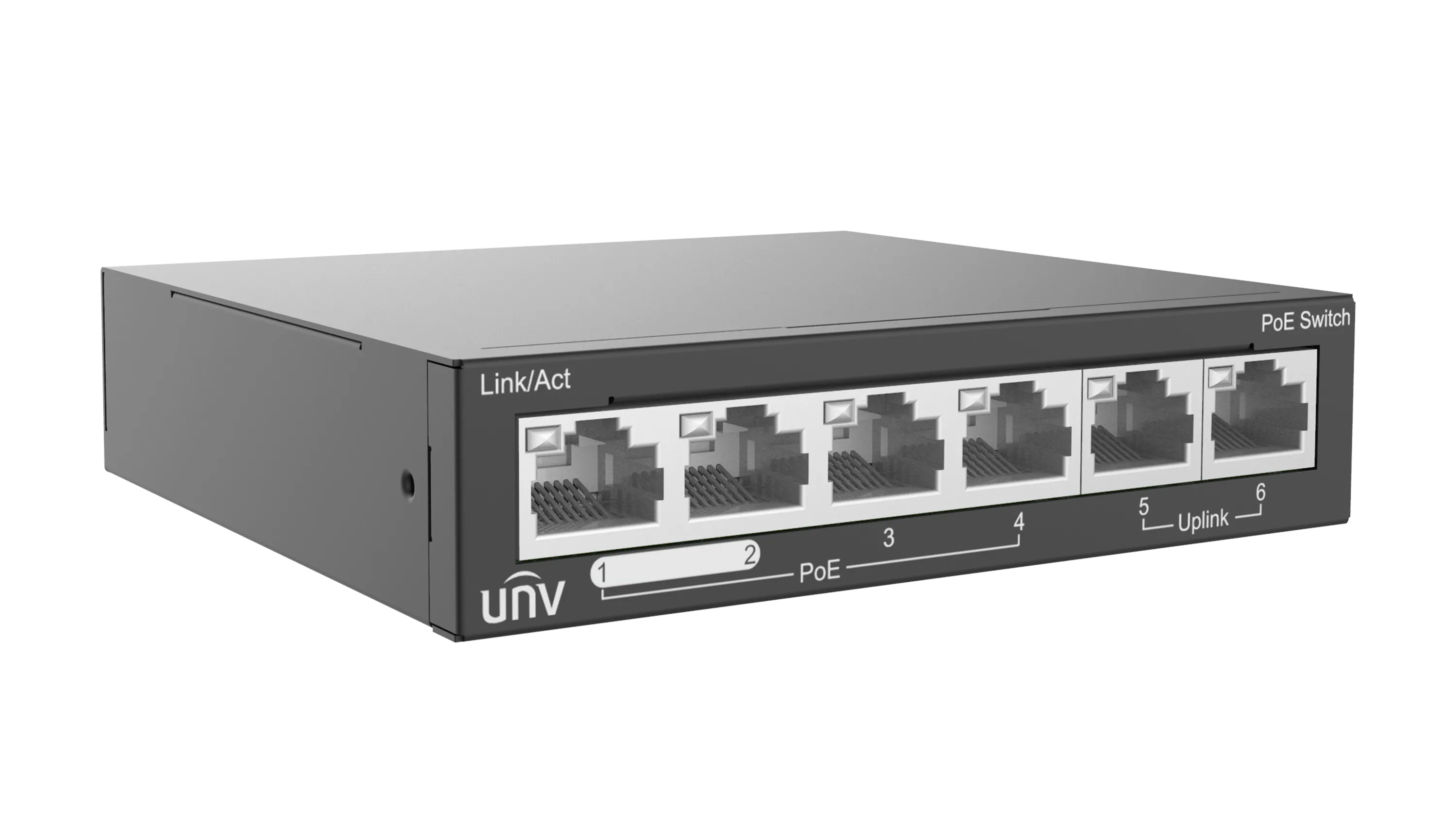 Switch UNV NSW2020-6T-POE-IN 6 port 10/100 AVEC 4 PORT PoE ET 2 PORT LINK