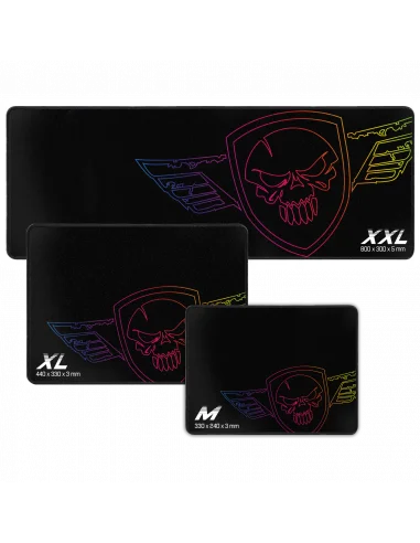 Tapis de Souris Gamer SPIRIT OF GAMER Darkskull RGB XXL - Noir