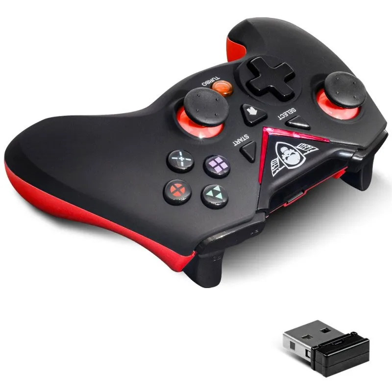 Manette de Jeux Sans Fil SPIRIT OF GAMER RFXPG Pour PS3/PC - Noir et Rouge