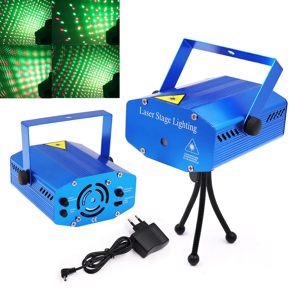Mini Projecteur Laser A Led, Lumiere De Fete et anniversaire Avec Trepied