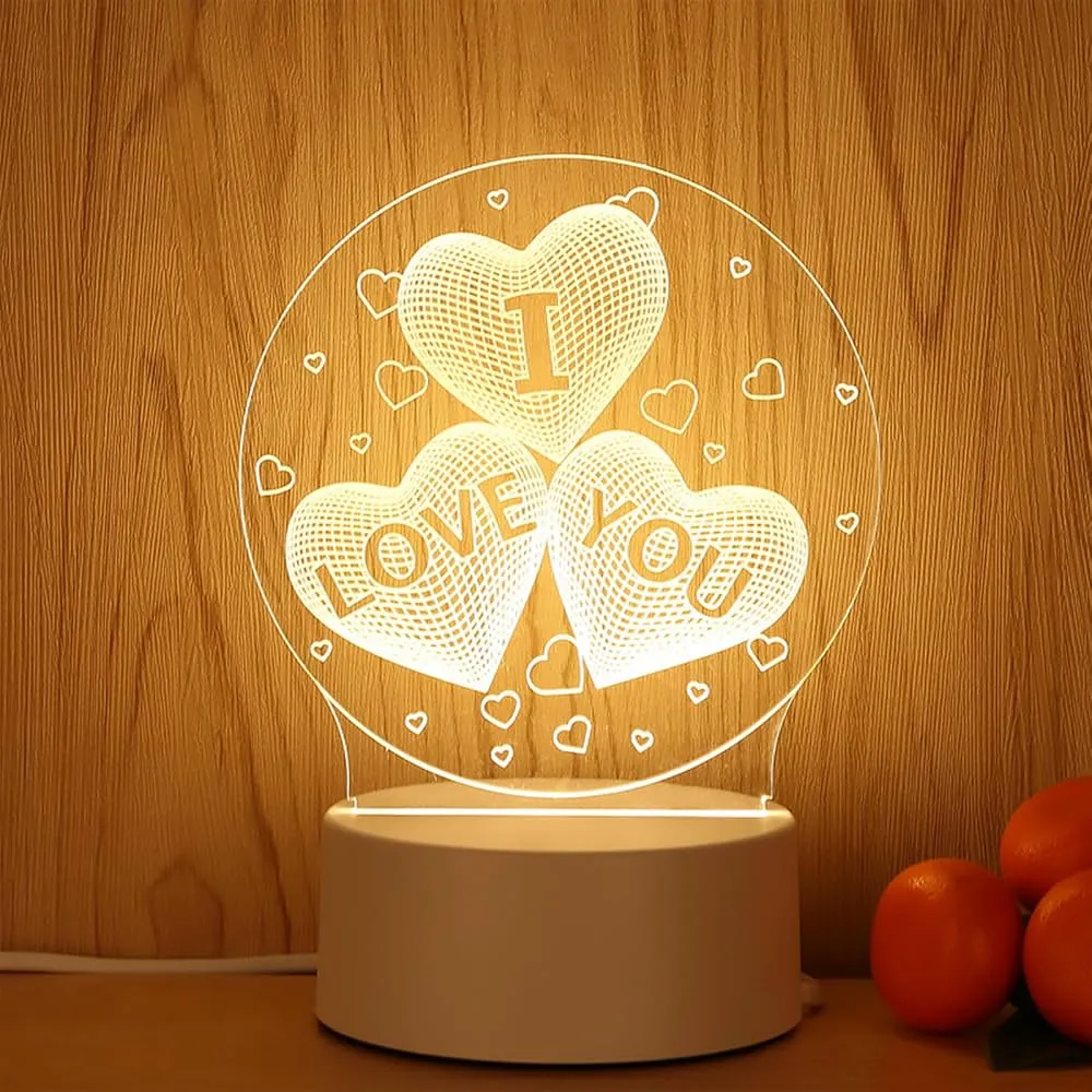 Veilleuse 3D En Forme I LOVE YOU LED
