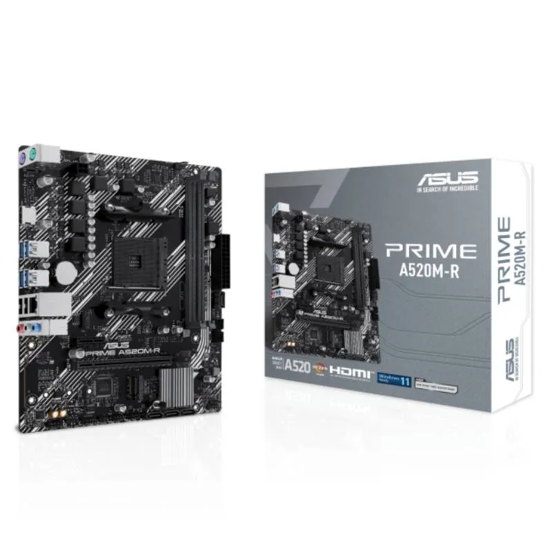 Carte Mère ASUS PRIME A520M-R AM4 (90MB1H60-M0EAY0)