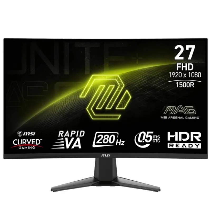 Ecran Gaming MSI MAG 276CXF 27'' Full HD Incurvé 280 Hz