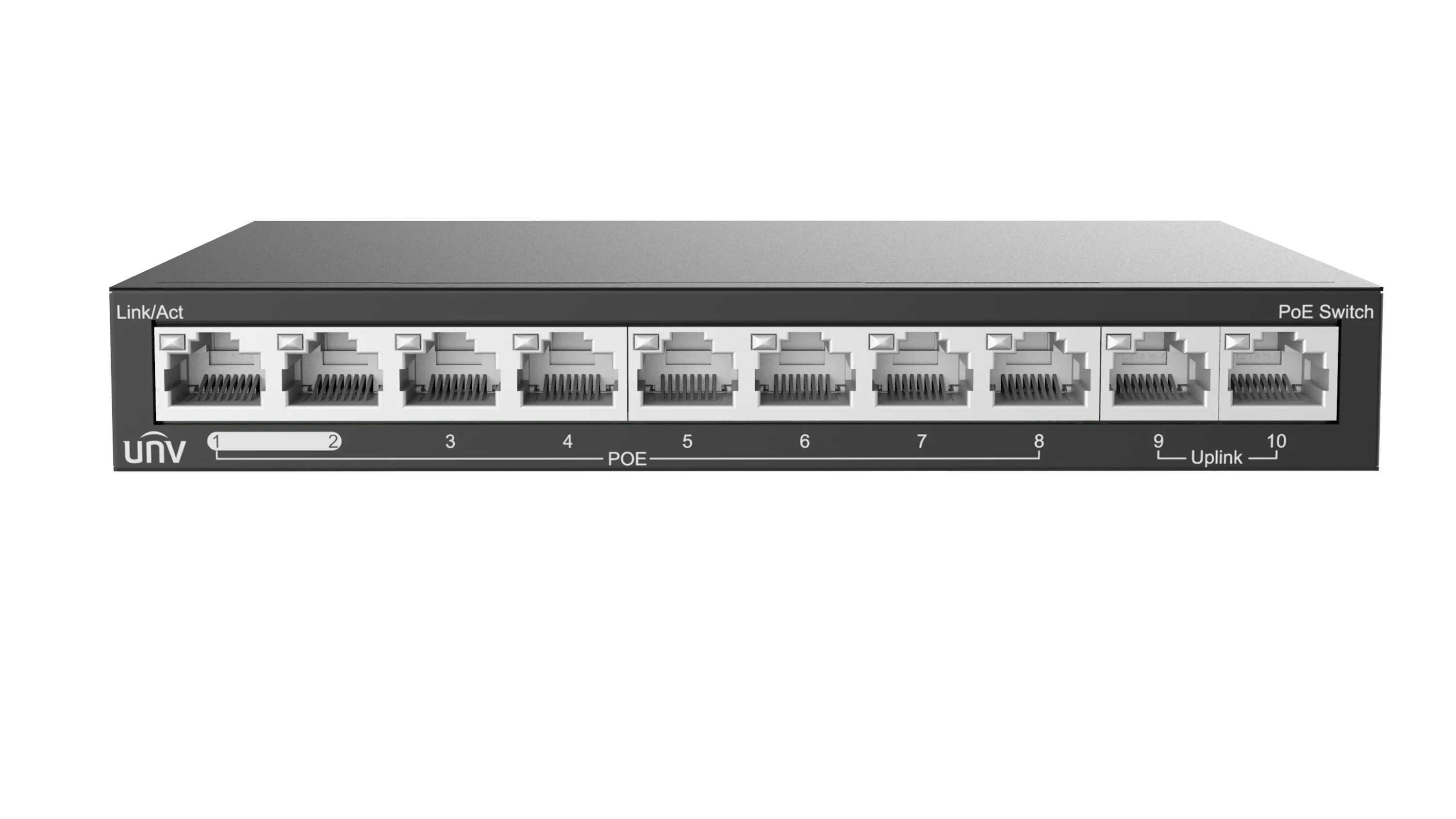 Switch UNV NSW2020-10T-POE-IN 8 ports PoE + 2 ports Uplink 100 Mbps