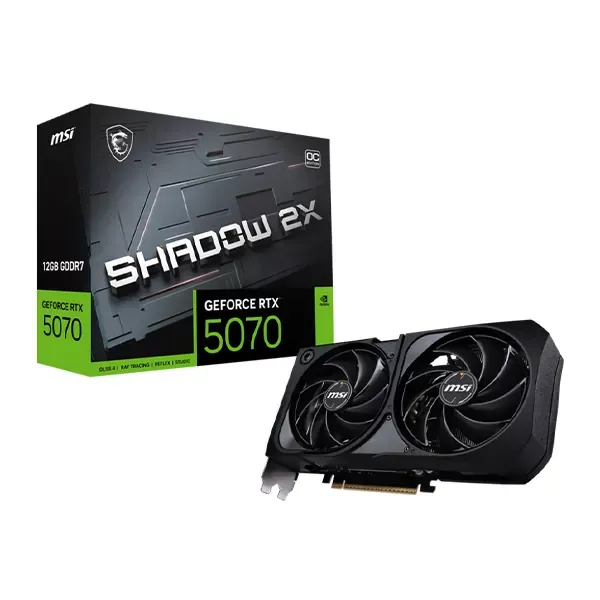 CARTE GRAPHIQUE MSI GeForce RTX 5070 12G SHADOW 2X OC       