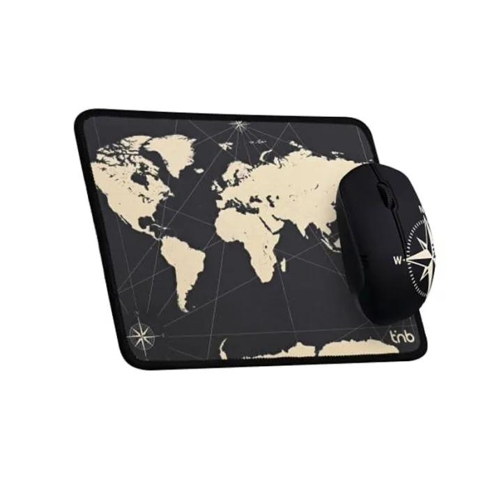 Ensemble Sans Fil Souris & Tapis TNB design TRAVEL